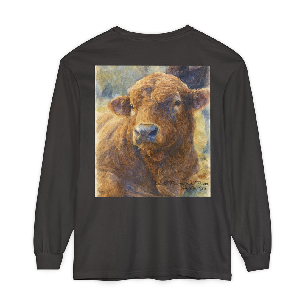 Kaolin Flowers and Farm DJ Mascot- Long Sleeve T-Shirt