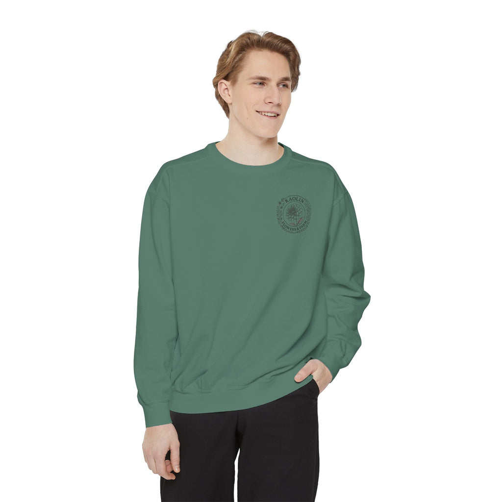 Kaolin Flowers and Farm DJ Mascot Sweatshirt — 'Gentle Giant' Farm Crewneck