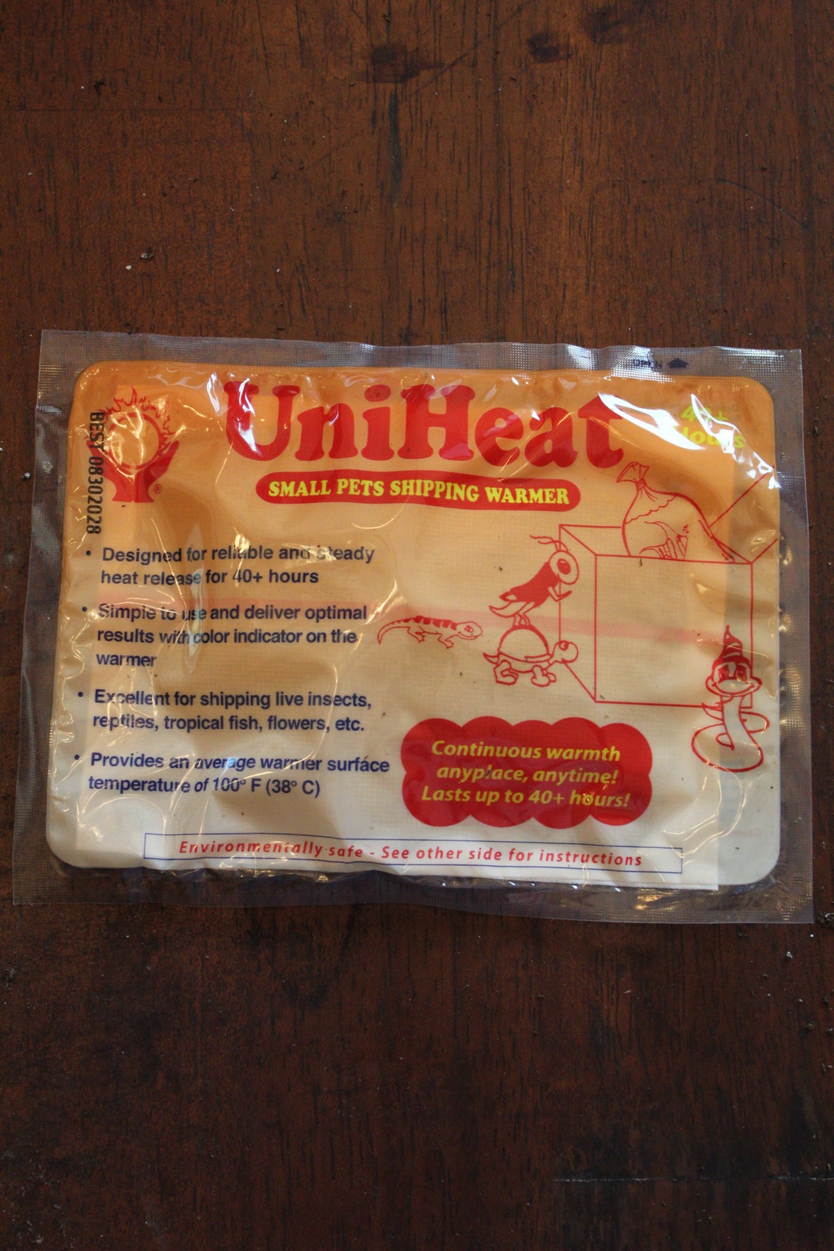 40 hour Uniheat shipping pack/ Insulated shipping